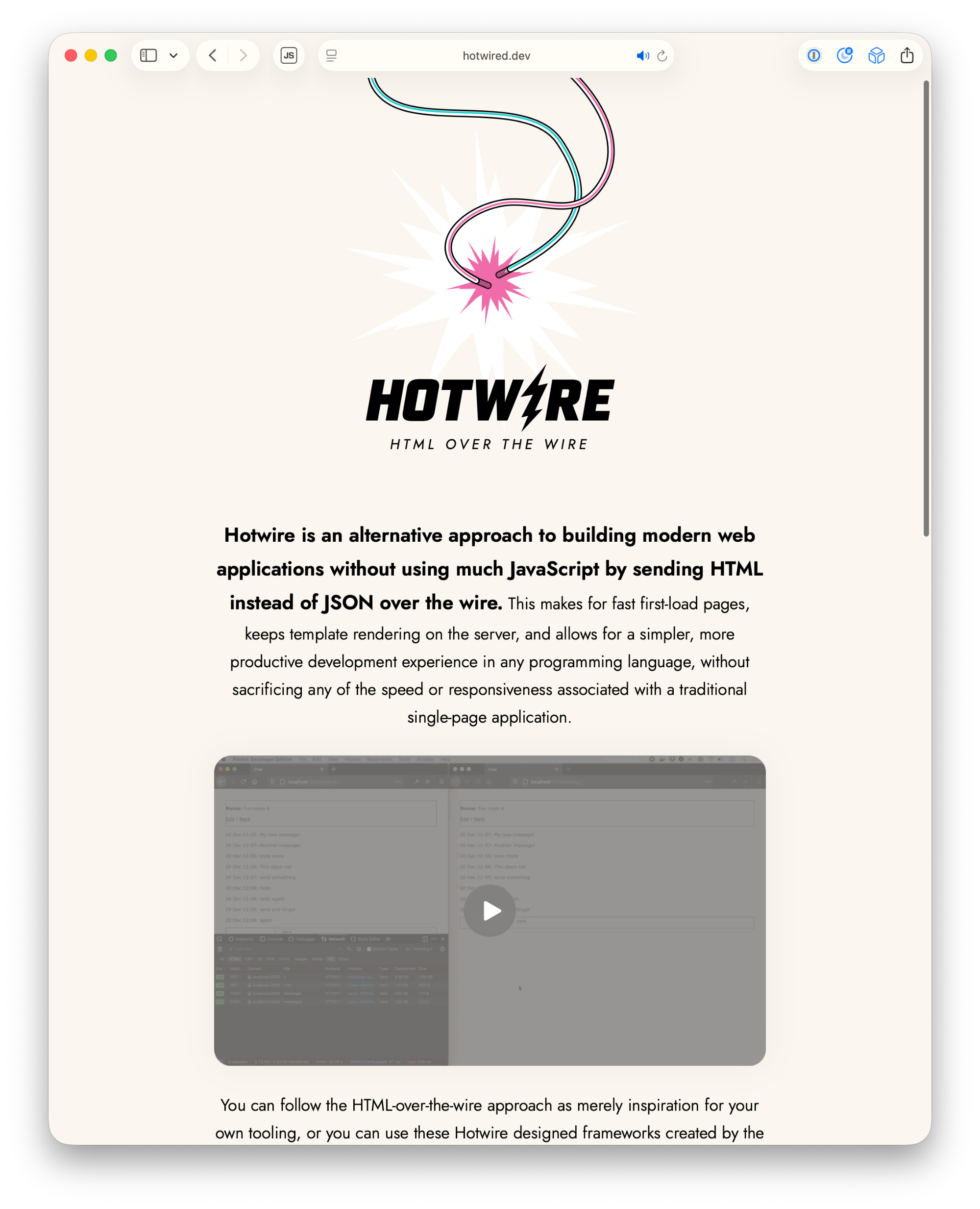 Hotwired screenshot